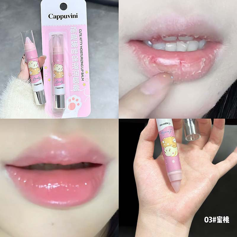 Cappuvini Cute Cat Lip Balm
