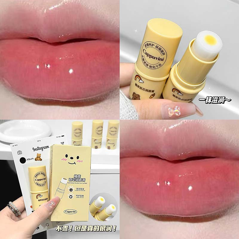 Cappuvini Botanical Extract Double Core Lip Balm Hydrating Lip Protector Lip Care Lip Care Lip Balm