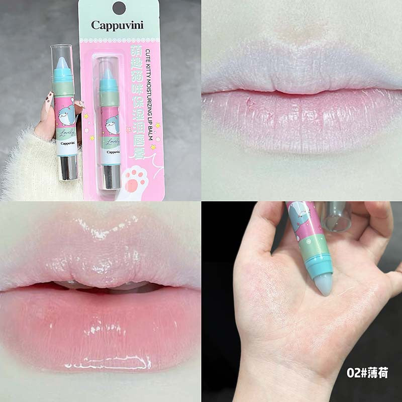 Cappuvini Cute Cat Lip Balm