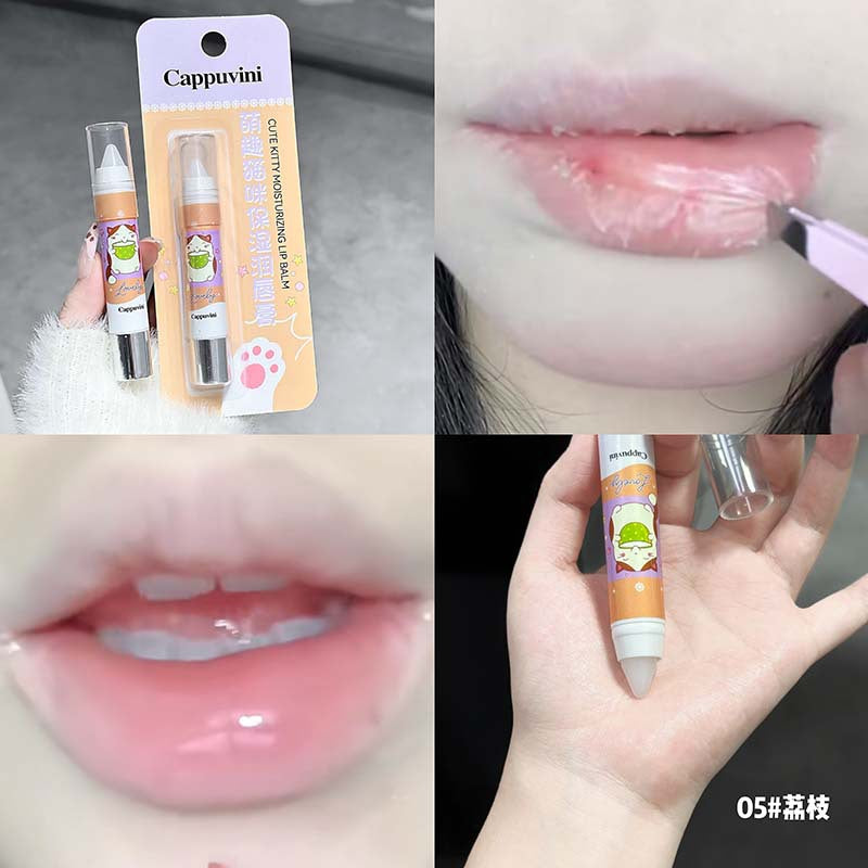 Cappuvini Cute Cat Lip Balm