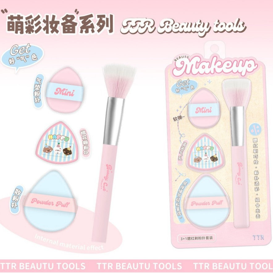 Yolk Cloud Makeup Sponge & Brush Set