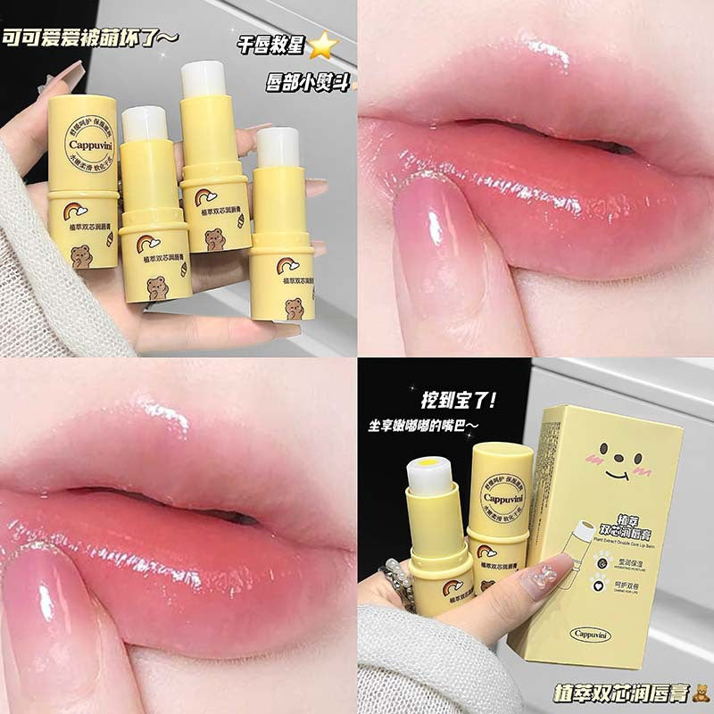Cappuvini Botanical Extract Double Core Lip Balm Hydrating Lip Protector Lip Care Lip Care Lip Balm